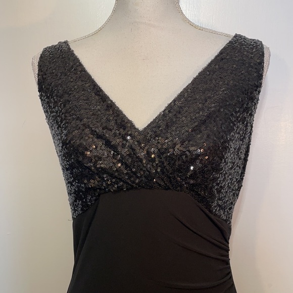 Lauren Ralph Lauren Cafe Society Black Evening Dress - Picture 1 of 9